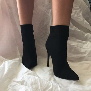 Black Stiletto Booties